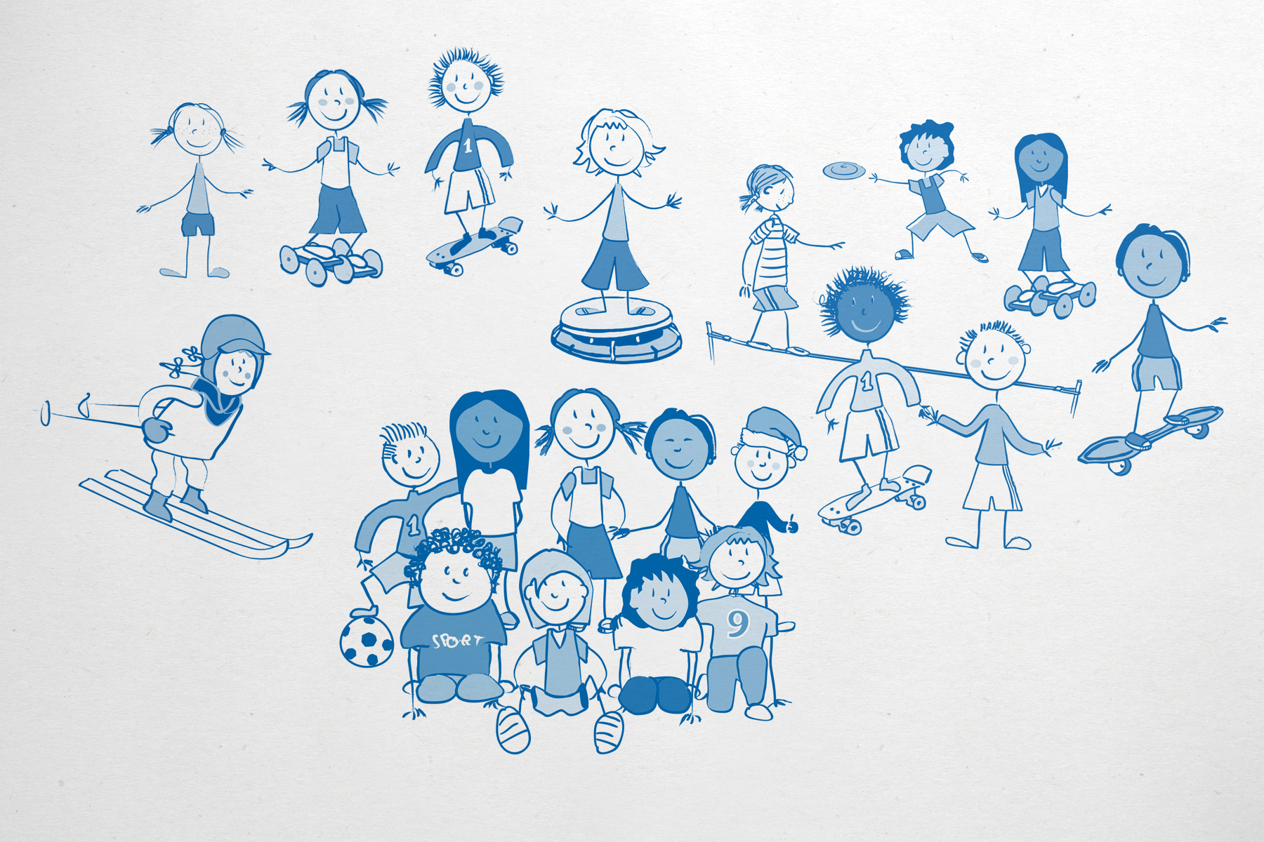 Illustrationen – Kinder-Sportangebot